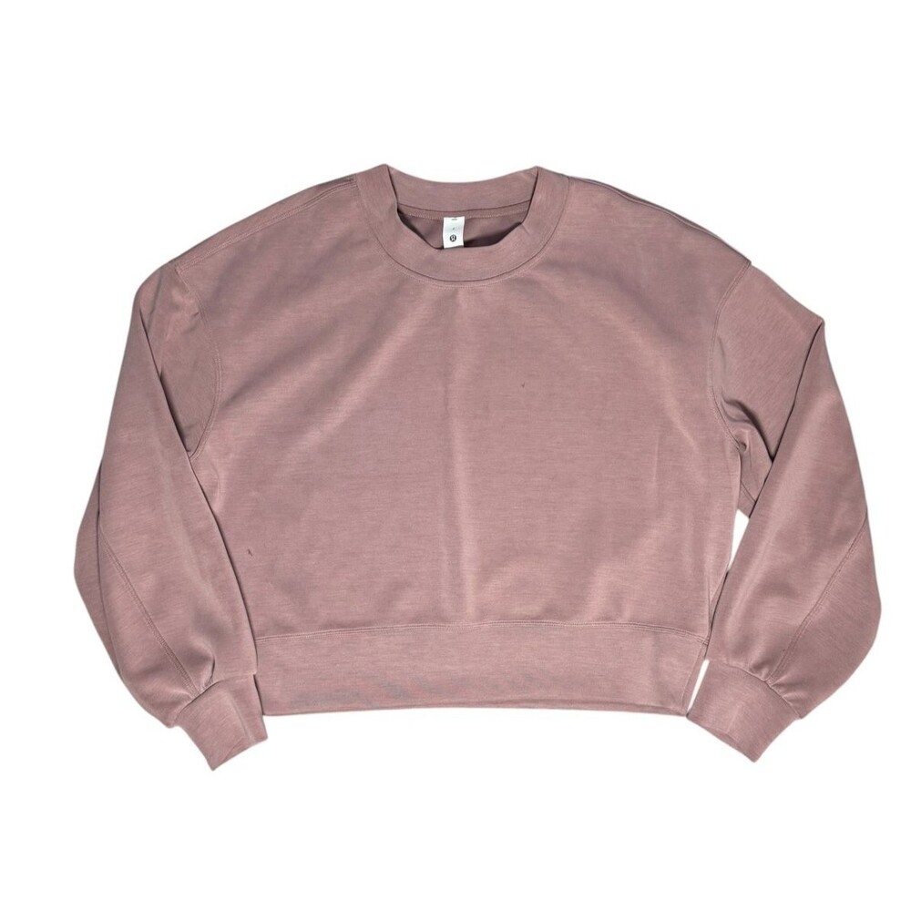 Lululemon Softstreme Crew Sweatshirt Mauve Pink Modal Blend Size 2